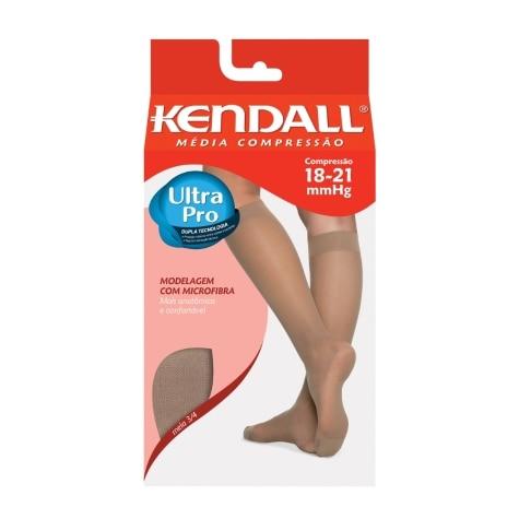 Meia Curta Feminina Kendall Média Compressão Mel Tamanho G Ref. 411673 - Imagem 1