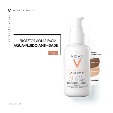 Protetor Solar Facial Vichy Capital Soleil UV-Age Daily FPS60 Incolor 40g - Imagem 6