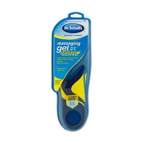 Palmilha Dr. Scholl's Massaging Dual Gel Advanced Masculino 1 Par - Imagem 1