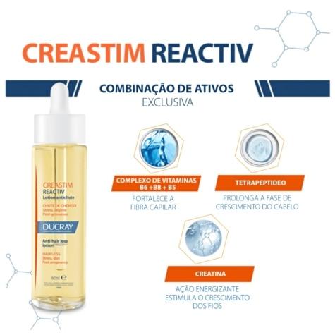 Loção Antiqueda Ducray Creastim Reactiv Cabelo 60ml - Imagem 5