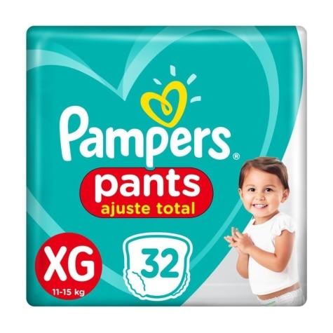 Fralda Calça Pampers Pants XG 32 Unidades - Imagem 1