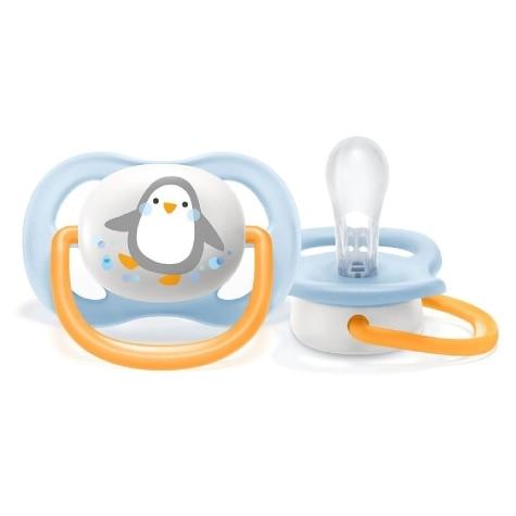 Chupeta Avent Ultra Air Pinguim Azul 0-6m 1 Unidade - Imagem 3