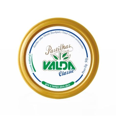 Pastilhas Valda Classic Sabor Mentol, Eucalipto e Timol 50g - Imagem 1