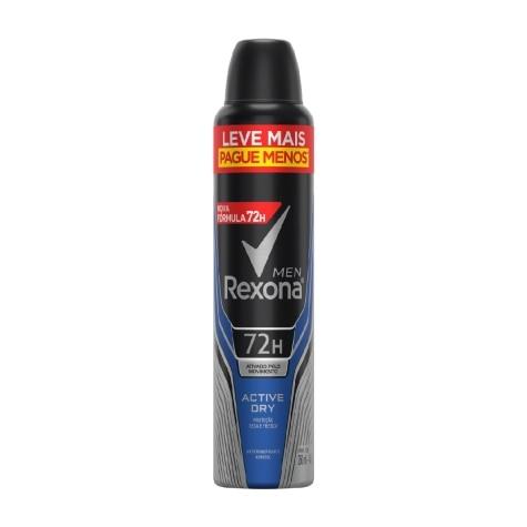 Desodorante Aerossol Rexona Men Active Dry Leve mais Pague menos 72h 250ml - Imagem 1