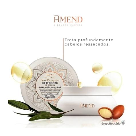 Máscara de Tratamento Amend Millenar Hair Butter Óleos Marroquinos 300g - Imagem 4