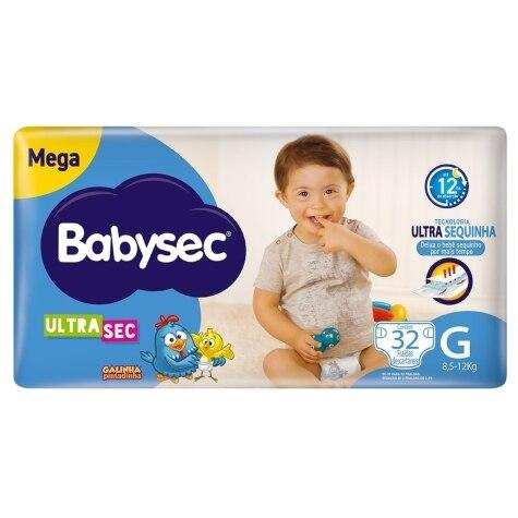 Fralda Babysec Galinha Pintadinha Ultrasec G 32 Unidades - Imagem 2