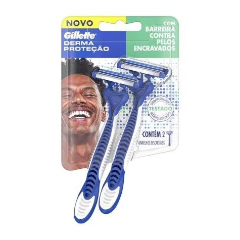 Aparelho de Barbear Gillette Derma Proteção 2 Unidades - Imagem 1