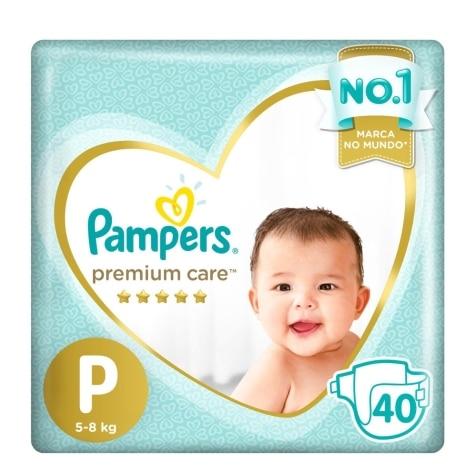 Fralda Pampers Premium Care P 40 Unidades - Imagem 1