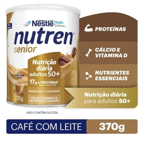 Complemento Alimentar Nutren Senior Sabor Café com Leite 370g - Imagem 1