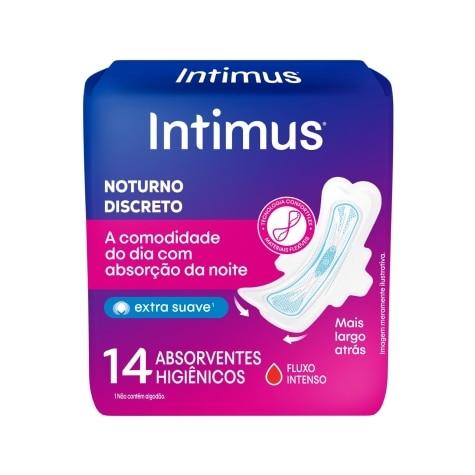 Absorvente Noturno Extra Suave com Abas Intimus 14 Unidades - Imagem 1