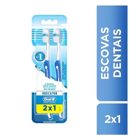 Escova Dental Oral-B Indicator Plus 35 2 Unidades - Imagem 1