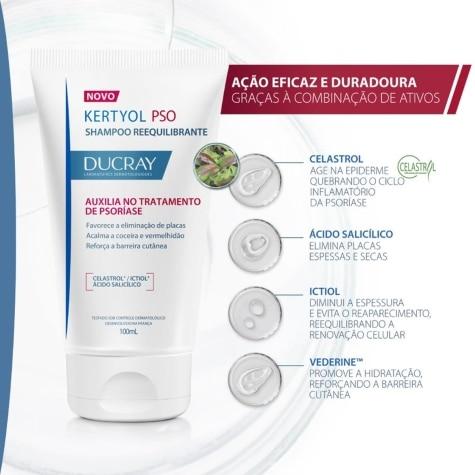 Shampoo Ducray Kertyol P.S.O. Reequilibrante Cabelo 100ml - Imagem 5