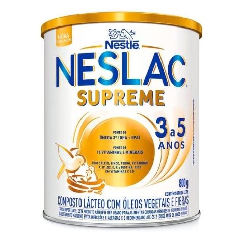 Composto Lácteo Neslac Supreme 3 a 5 Anos 800g - Imagem 1