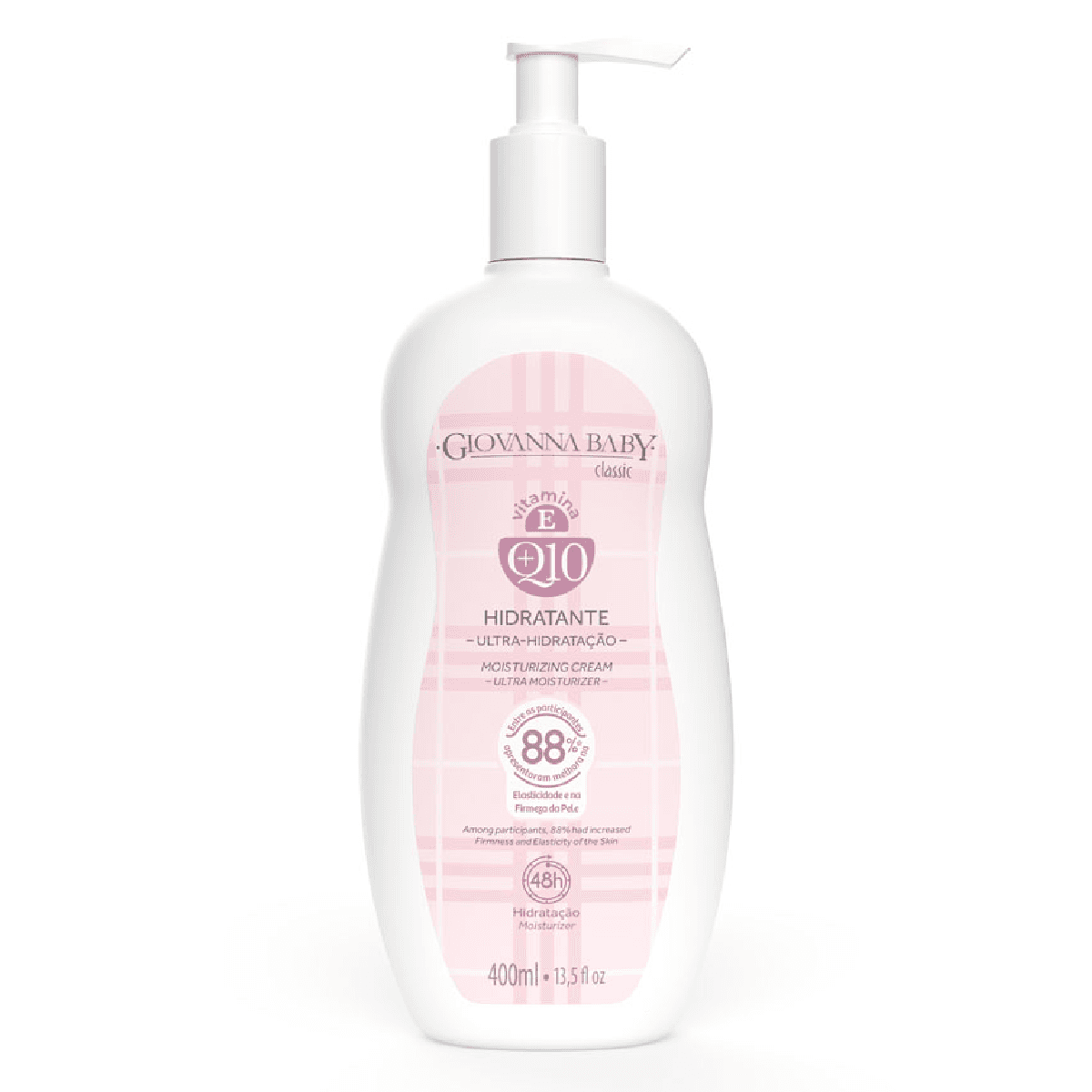 Loção Hidratante Corporal Giovanna Baby Classic com Vitamina E + Q10 400ml - Imagem 1
