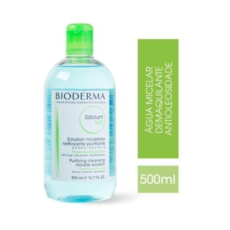 Água Micelar Bioderma Sébium H2O Facial 500ml - Imagem 2