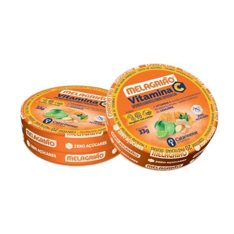 Melagrião Vitamina C Sabor Gengibre, Mel e Limão 20 Pastilhas - Imagem 2