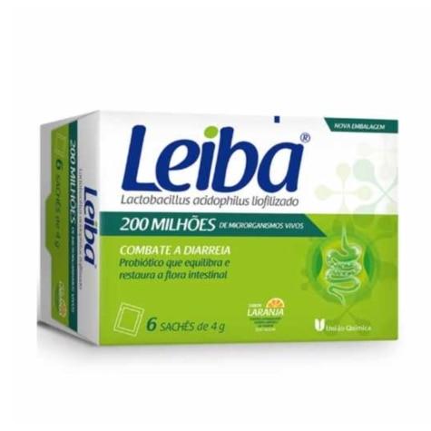 Leiba 200MI Sabor Laranja 6 Sachês 4g - Imagem 1