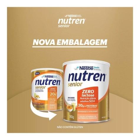 Complemento Alimentar Nutren Senior Zero Lactose Sem Sabor 740g - Imagem 10