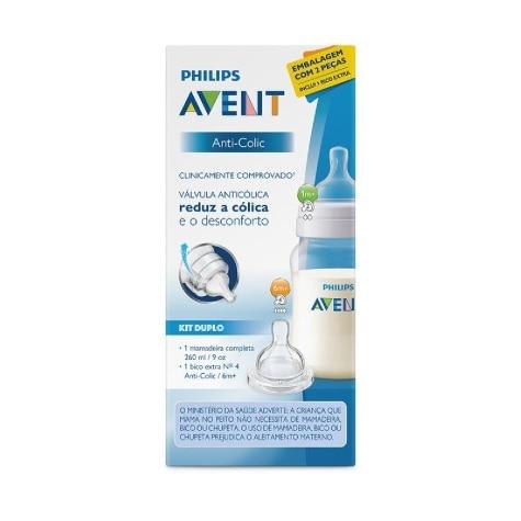 Kit Mamadeira Philips Avent Anti-Colic 1m+ 260ml + Bico Nº 4 - Imagem 4