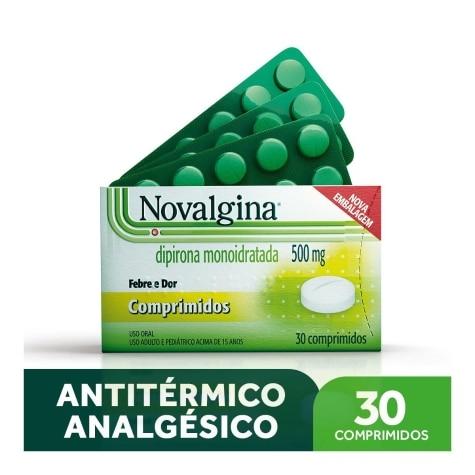 Novalgina 500mg 30 Comprimidos - Imagem 1