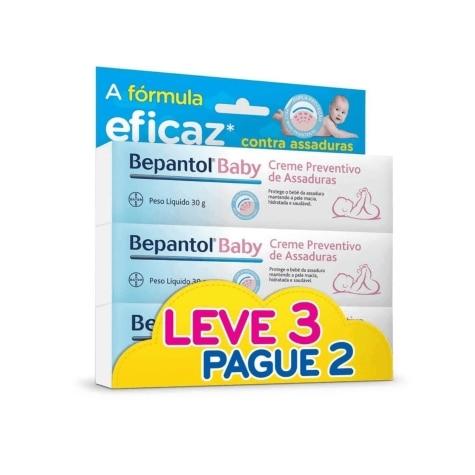 Kit Creme para Assaduras Bepantol Baby Preventivo Sem Fragrância Leve 3 Pague 2 30g - Imagem 1