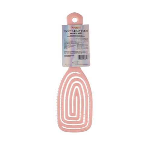 Escova de Cabelo Raquete Proart Easy Flexi Rosa - Imagem 3