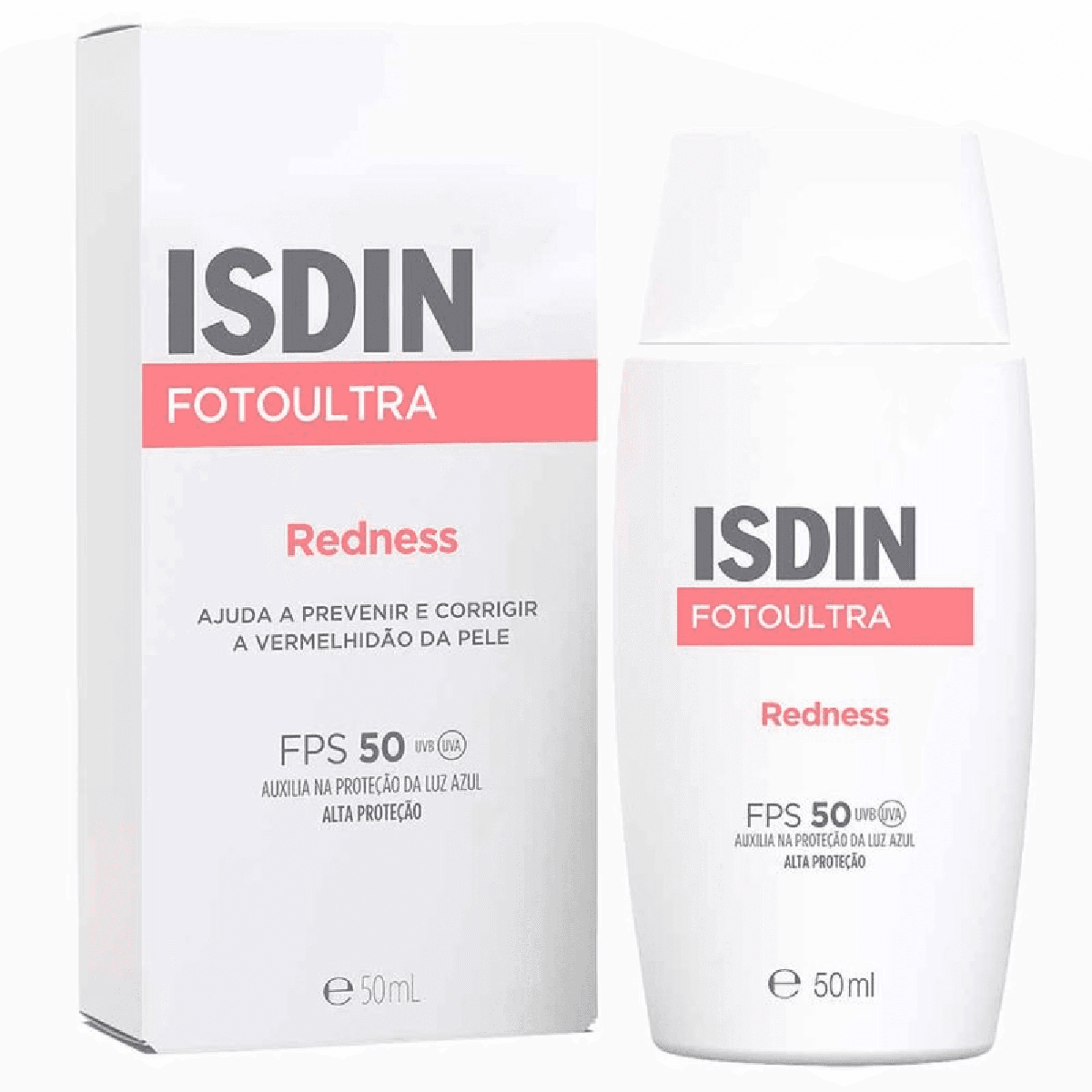 Protetor Solar Facial Isdin FotoUltra Redness FPS50 50ml - Imagem 1