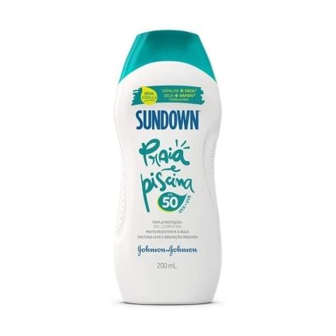 Protetor Solar Corporal Sundown Praia e Piscina FPS50 Loção 200ml - Imagem 1