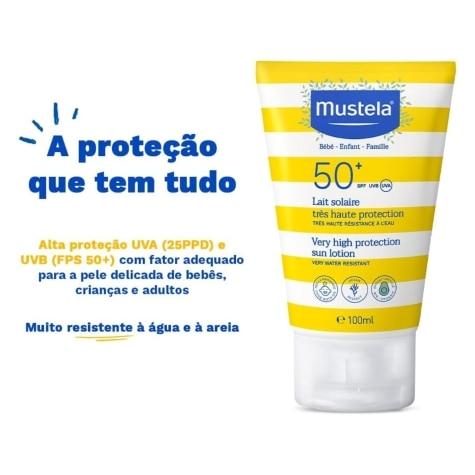 Protetor Solar Facial e Corporal Mustela Bebê FPS50+ 100ml - Imagem 5