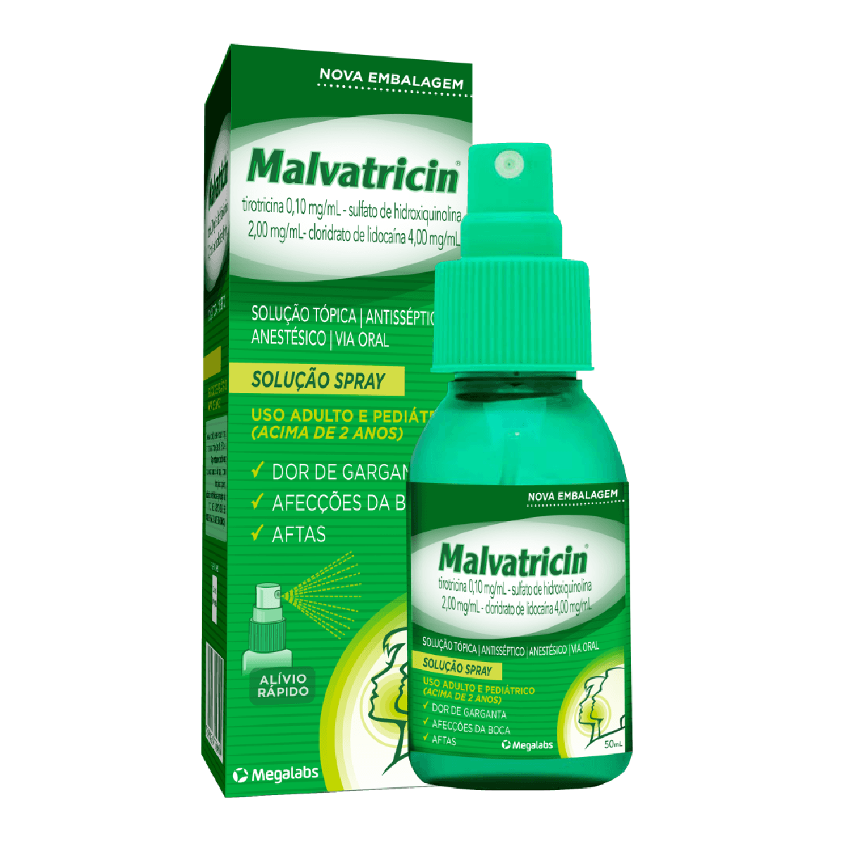 Malvatricin Spray 50ml - Imagem 1
