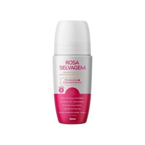 Desodorante Roll-on Rosa Selvagem Proteção & Clareamento 48h 85ml - Imagem 1