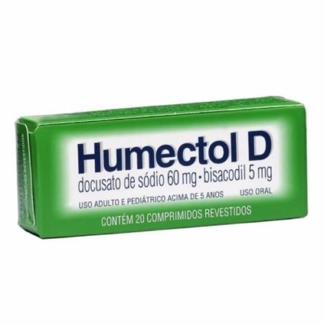 Humectol D 60mg + 5mg 20 Comprimidos Revestidos - Imagem 1