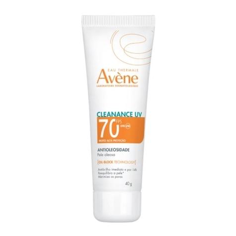 Protetor Solar Facial Avène Cleanance UV FPS70 Incolor 40g - Imagem 1