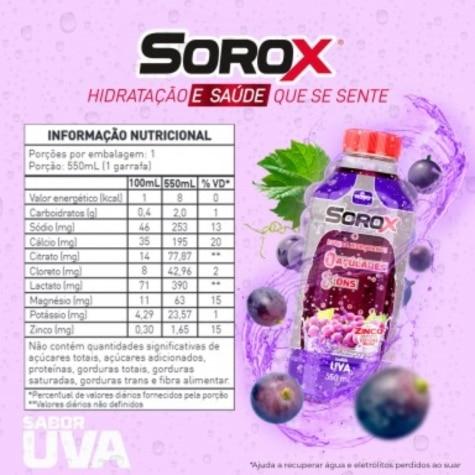 Sorox Sabor Uva 550ml - Imagem 3
