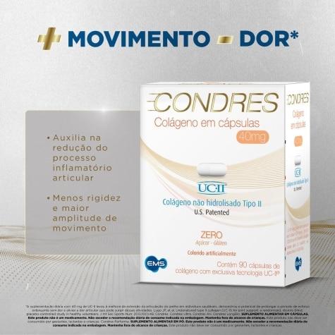 Condres Colágeno Não Hidrolisado Tipo II 40mg 90 Cápsulas - Imagem 2