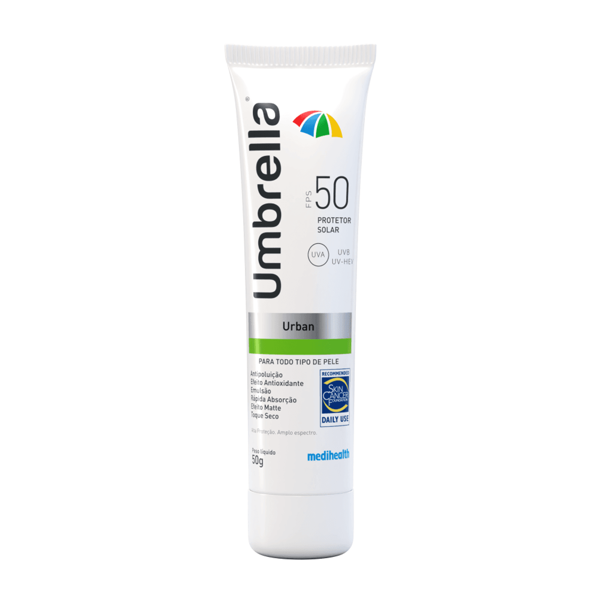Protetor Solar Facial Umbrella Urban FPS50 Emulsão 50g