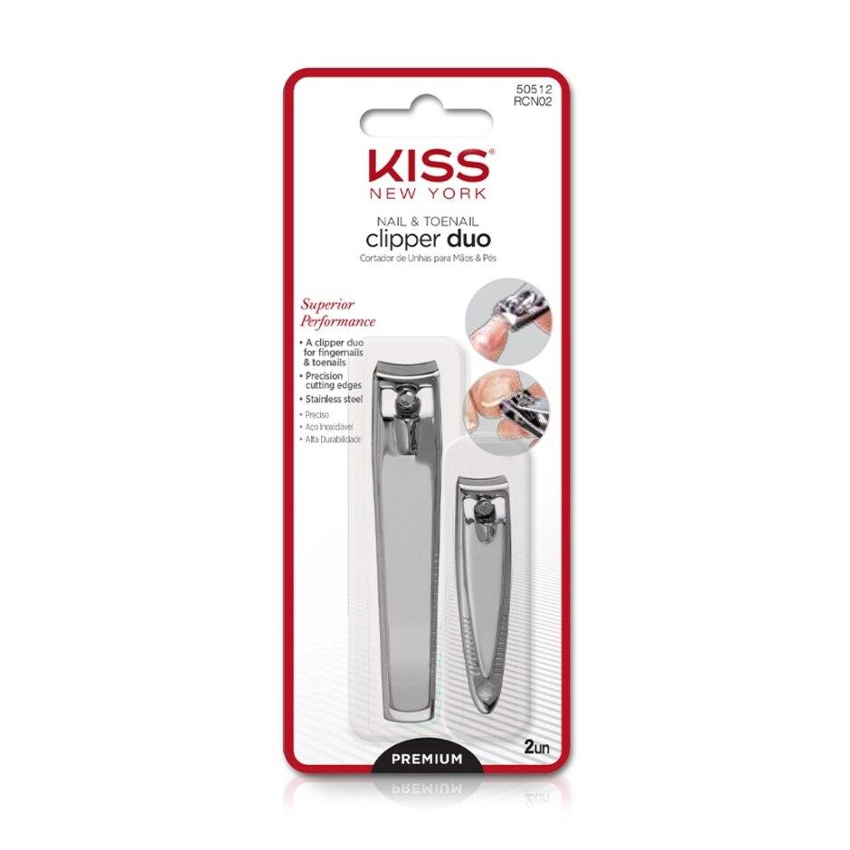 Cortador de Unhas Kiss New York Clipper Mãos e Pés Duo 2 Unidades