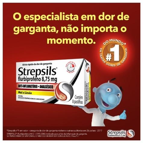 Strepsils Mel e Limão 8,75mg 8 Pastilhas - Imagem 3