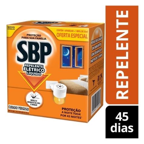 Repelente Elétrico Líquido SBP 45 Noites + Refil 35ml - Imagem 1