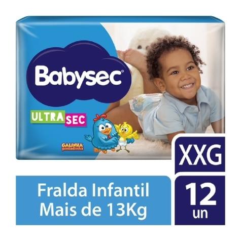 Fralda Babysec Galinha Pintadinha Ultrasec XXG Jumbinho 12 Unidades - Imagem 1