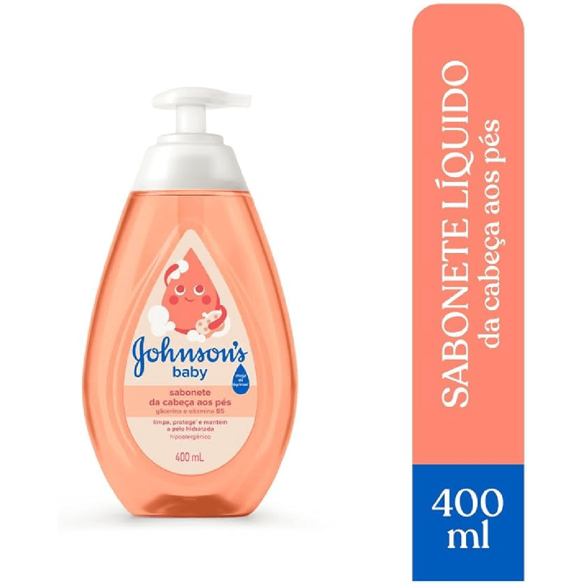 Sabonete de Glicerina Líquido Johnson & Johnson Baby Tradicional 400ml - Imagem 2