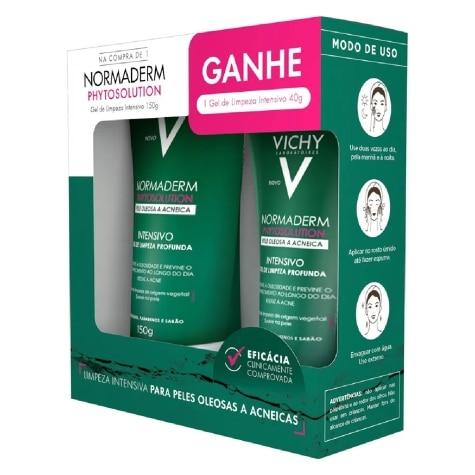 Kit Gel de Limpeza Vichy Normaderm Phytosolution Intensivo 150g Ganhe Gel de Limpeza 40g - Imagem 2