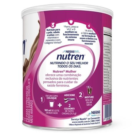 Suplemento Alimentar Nutren Beauty Sabor Dark Chocolate 400g - Imagem 4