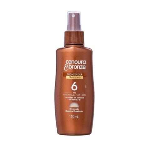 Óleo Bronzeador Cenoura & Bronze Spray FPS6 110ml - Imagem 1