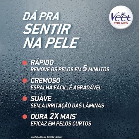 Depilatório Corporal Creme Veet Man Pele Normal 200ml - Imagem 5