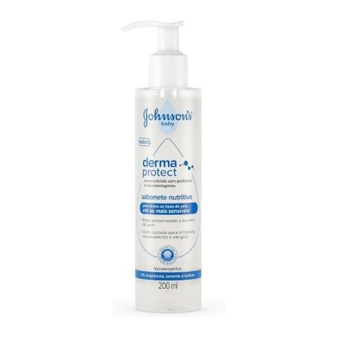 Sabonete Nutritivo Líquido Johnson & Johnson Baby Derma Protect 200ml - Imagem 1