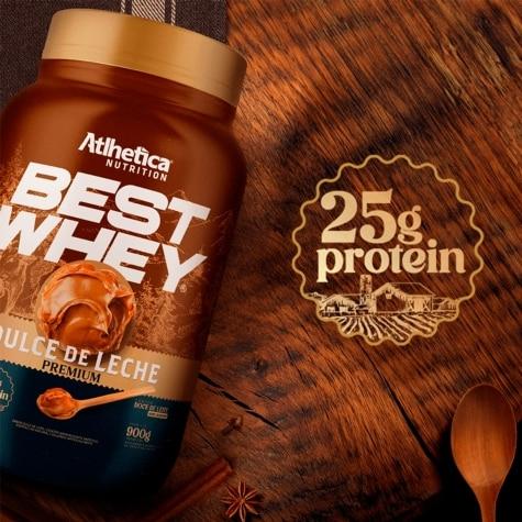 Whey Atlhetica Nutrition Best Whey Sabor Dulce de Leche Premium 900g - Imagem 4