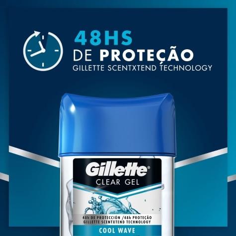 Desodorante Stick Gel Gillette Cool Wave 48h 113g - Imagem 5