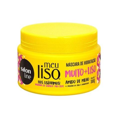 Máscara de Tratamento Meu Liso Salon Line Muito+Liso Amido de Milho 300g - Imagem 1