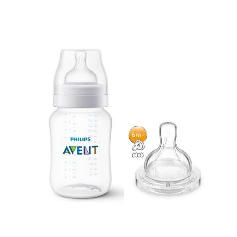 Kit Mamadeira Philips Avent Anti-Colic 1m+ 260ml + Bico Nº 4 - Imagem 3